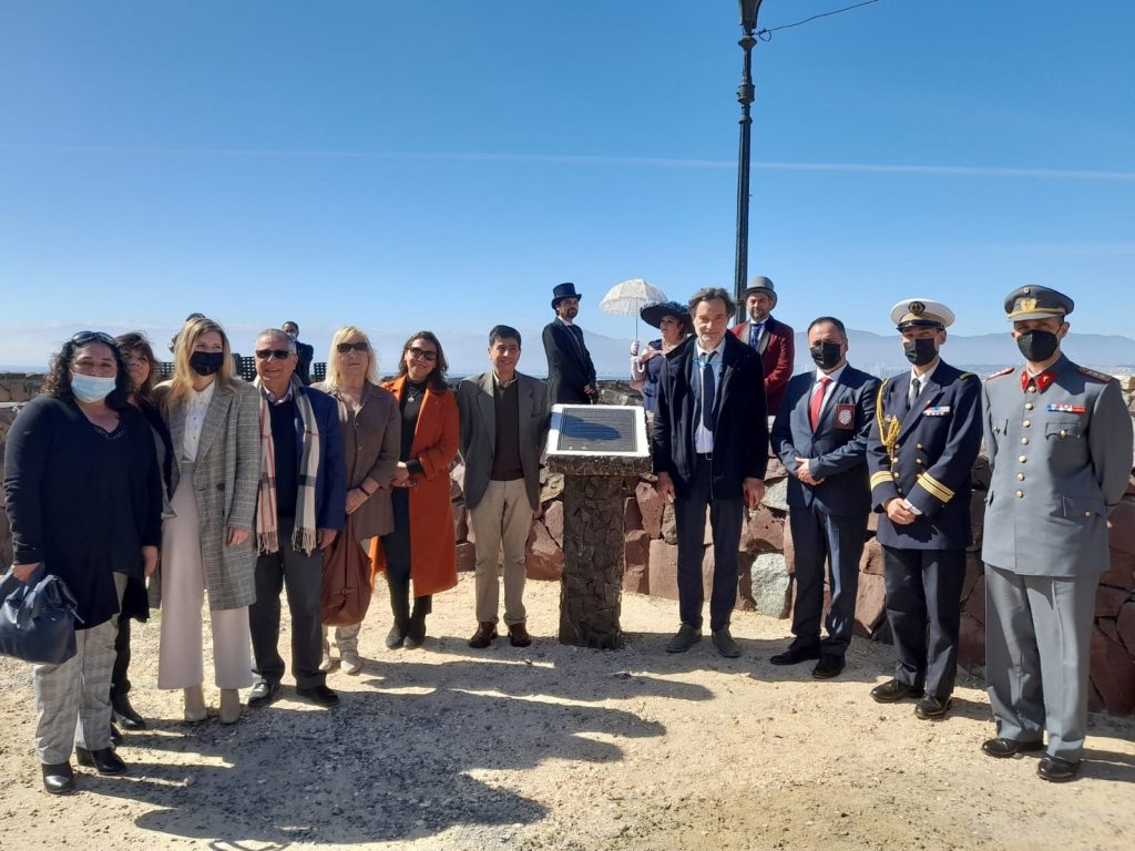 Develación de placa del napoleónico y pionero de la metalurgia en Chile, Carlos Lambert